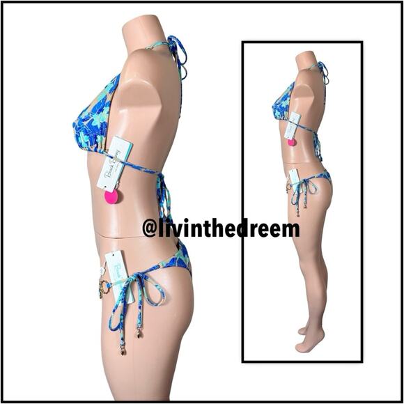 Beach Bunny Shannon Triangle Top DD & Audrey Tango Bottom L $235 - Picture 5 of 14